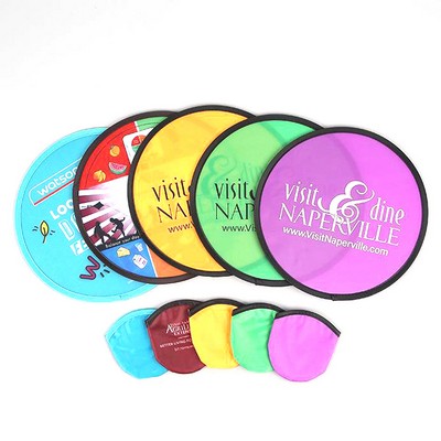 10" Fold Up Flying Disc w/Pouch